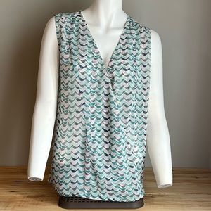 CABi green sleeveless top with sz Small